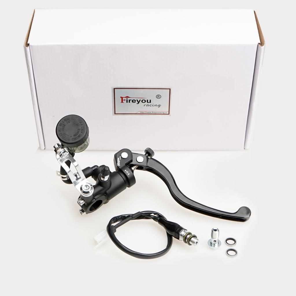 Рычаг главного тормозного цилиндра мотоцикла, гидравлическое сцепление, поршень 17,5 мм, универсальный 22 мм для Cafe Racer Aprilia cb1000r