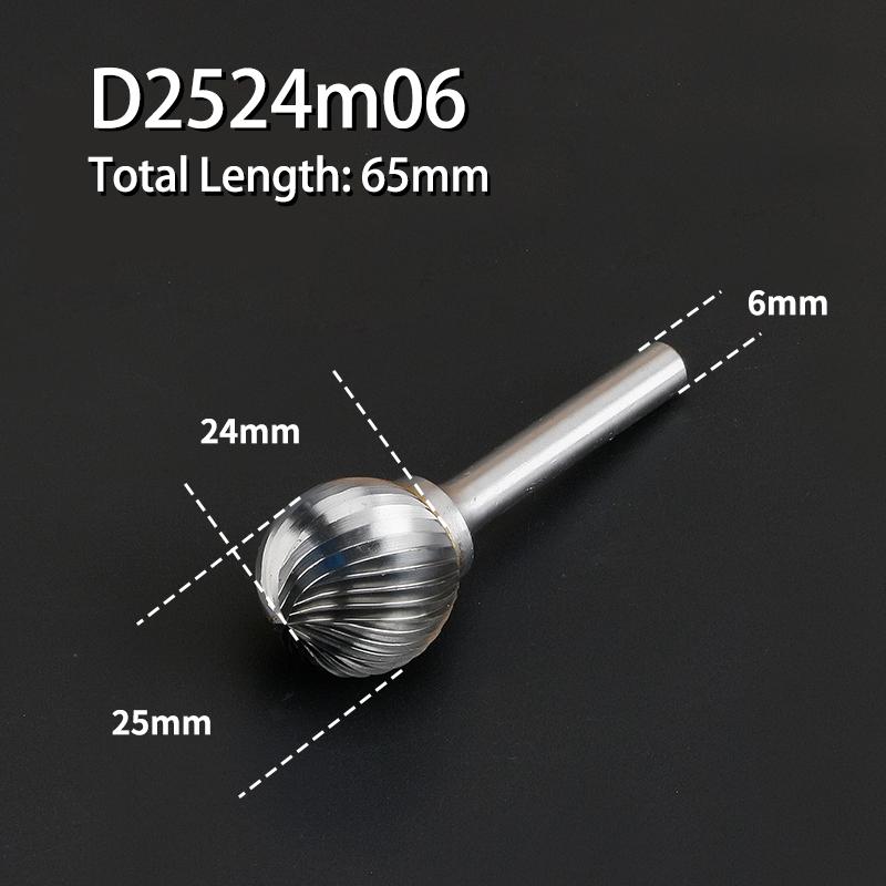 Круглый напильник из сплава YG8, 1 шт., круглый D-образный, с одним шлицем, шлифовальная головка из вольфрамовой стали для резьбы по дереву, фреза из твердого металла 3–16 мм