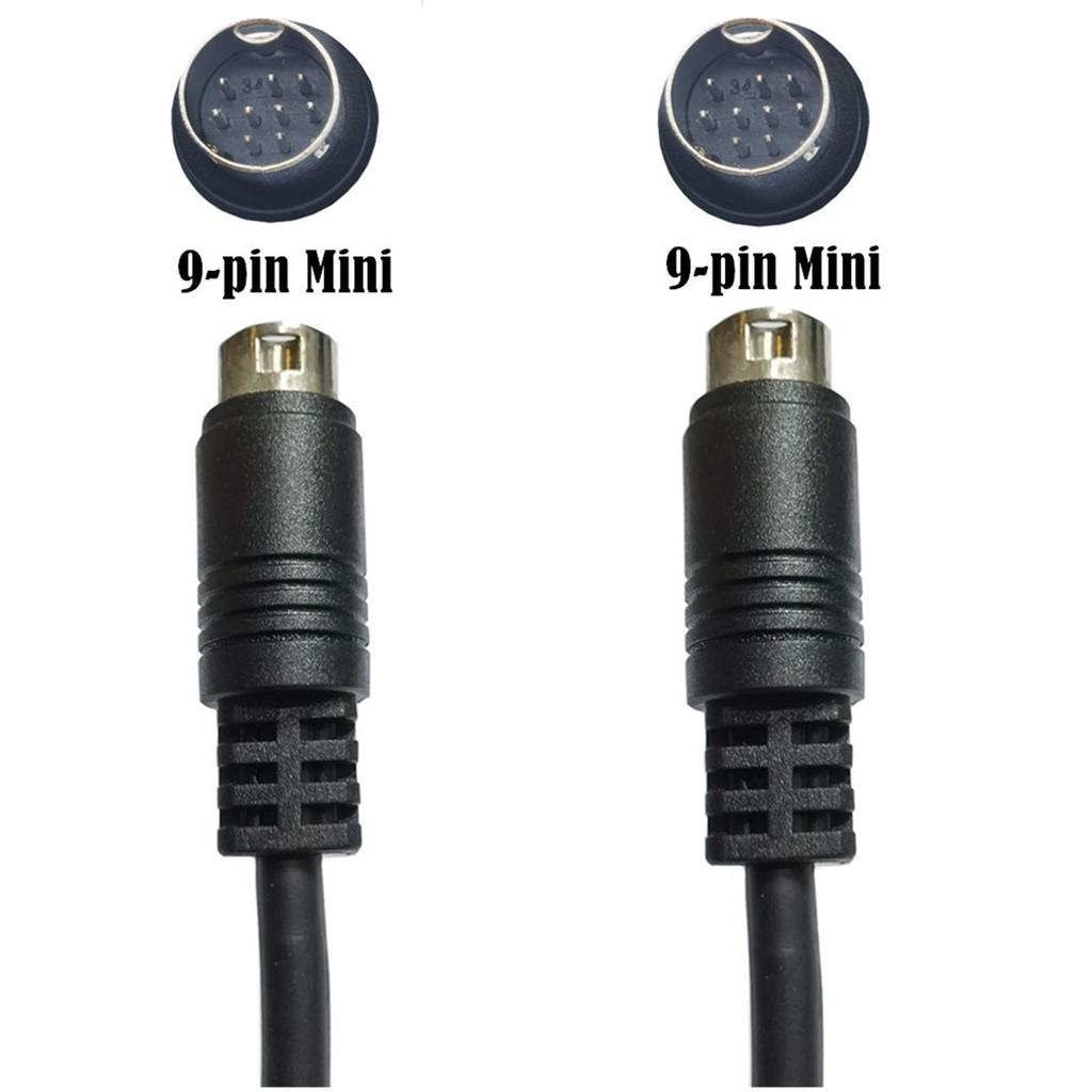 Кабель-адаптер Mini Din 9PIN с отличной электропроводностью, 9-контактный штекер на 9-контактный штекер для приемника медиа-центров