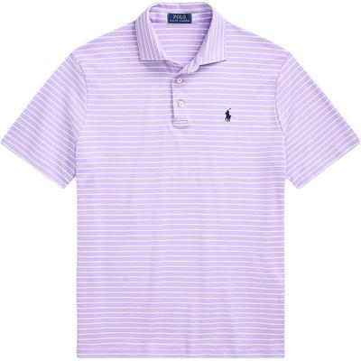 Polo Slim Fit Полосатая рубашка поло с коротким рукавом Мужские топы Powder 710969622-002