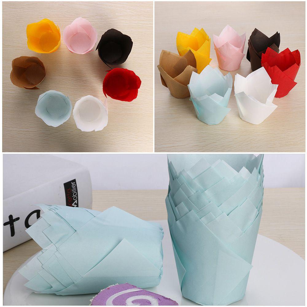 50pcs Kitchen Grease-proof Chocolate Muffin Cup Baking Paper Cupcake Liner Wrapper