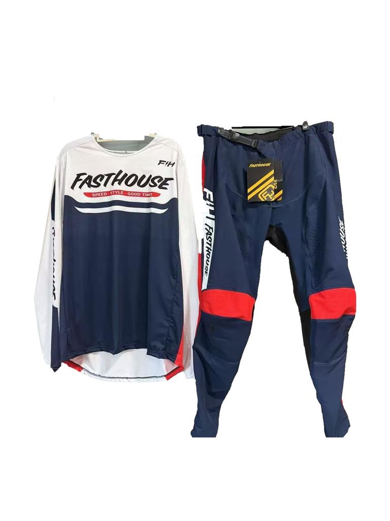 Downhill suit, mountain bike riding suit, men's and women's suit, moisture-wicking off-road motorcycle racing suit, street car quick-drying