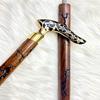 Трость для мужчин Flora Gold Line Трость для ходьбы Деревянная латунная ручка Викторианская трость для ходьбы в стиле стимпанк