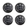 7Pc Front Hood Logo 82mm Rear Badge 74mm Hub Cap 56/68mm Steering Wheel Sticker 45mm For BMW E34 E36 E46 E61 F90 E91 F10 E92 F07