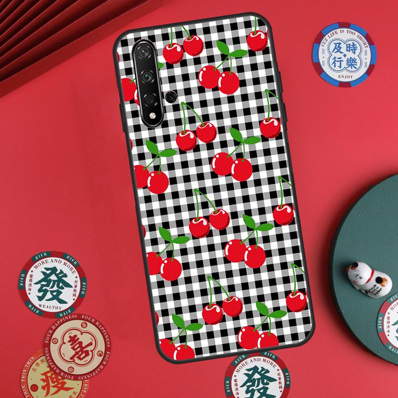 Чехол Food Fruit Red Cherry для Huawei Nova 12s 7i 8i 11i 12i Y73 Y70 Y90 Y60 Y72 Y61 Y91 9 10 SE P30 Pro P40 Lite