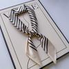New Hundred Hundred Satin Letter Print Neckerchief 70×70 Silk Scarf Small Square Scarf High Sense of French Scarf