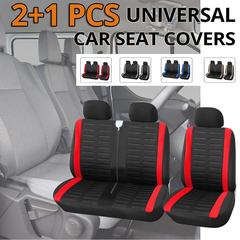1+2 Red Seat Covers Car Seat Cover for Transporter For Renault Master 3 For Jumpy from 2008 To 2016 For 2004 Renault Master 2