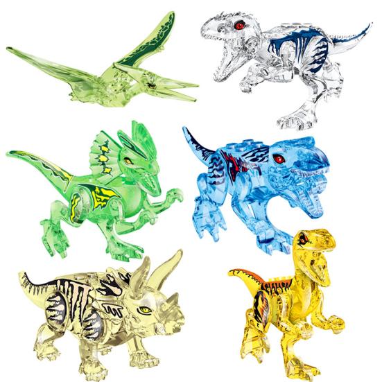 DIY 3D Dinosaur Model Crystal Puzzles Building Blocks Education Kids Toy Gift
