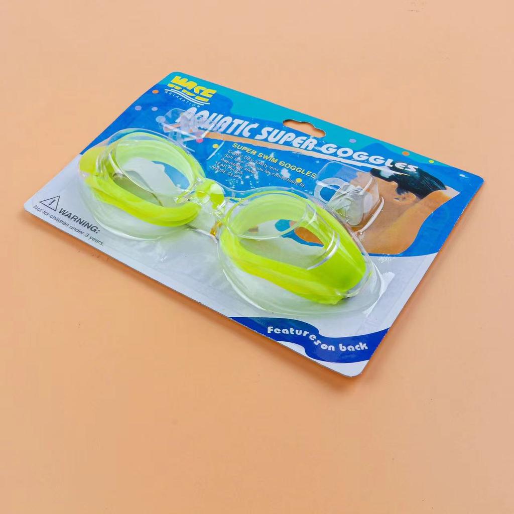 Противотуманные прозрачные очки для плавания, очки для дайвинга для взрослых и детей, бесплатные беруши с зажимом для носа, регулируемая эластичность