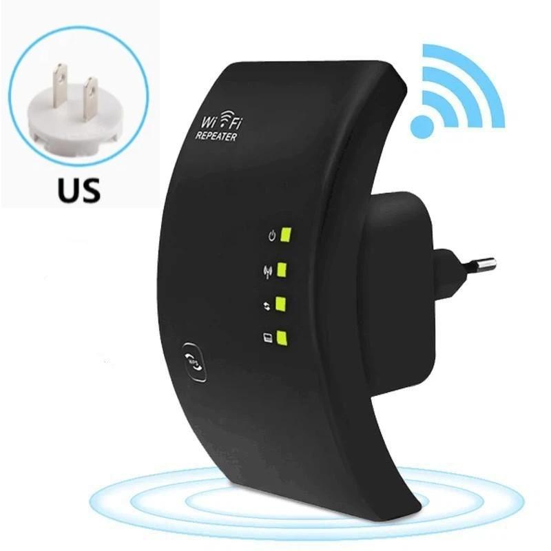 WiFi-повторитель 300 Мбит/с 2,4 ГГц Поддерживает 10+ устройств Усилитель сигнала Простое подключение Расширитель для дома и офиса