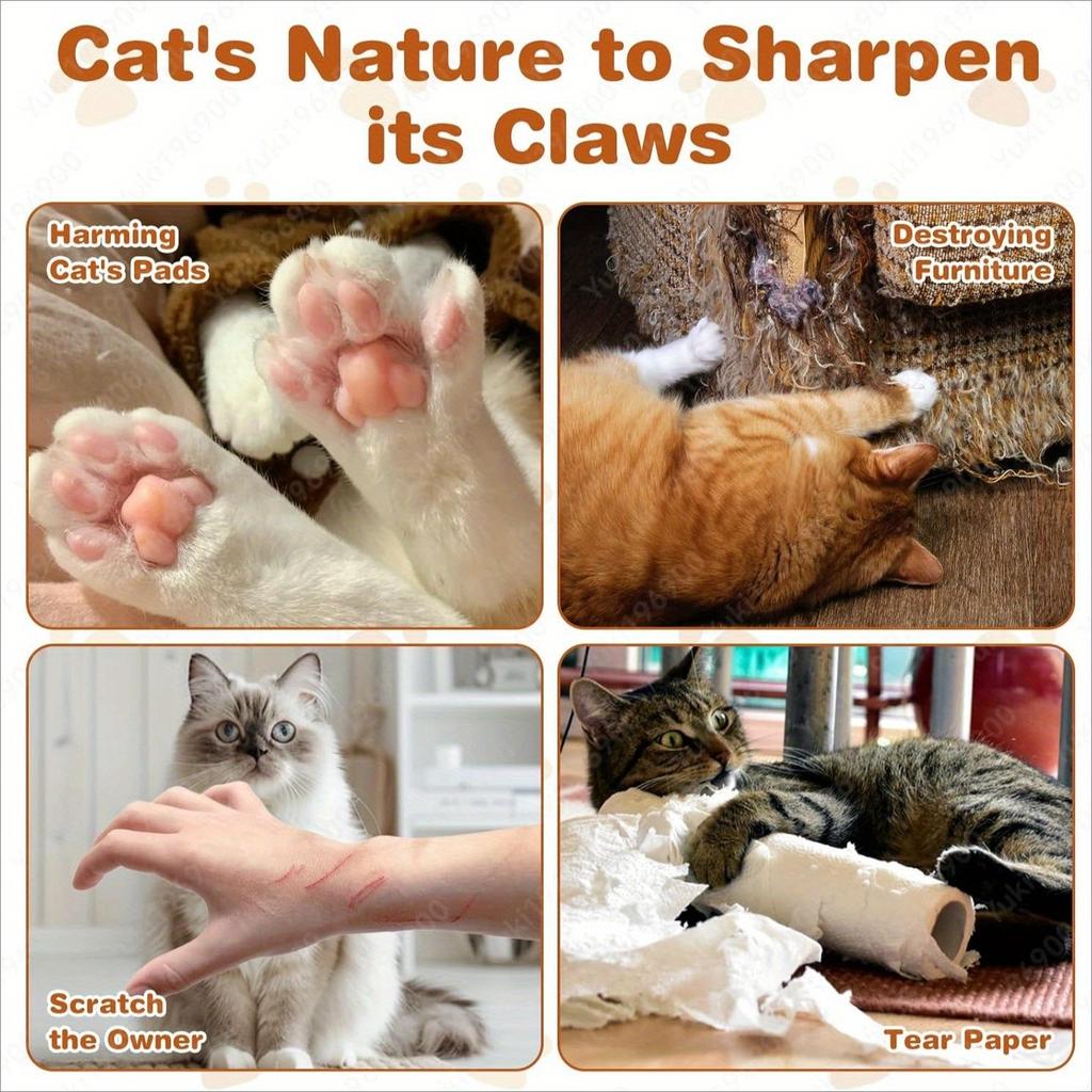 Игрушка для кошек Когтеточка, Гармошка с шариком, Волшебный орган Когтеточка для кошек, Складная конструкция, Снимает тревогу и защищает мебель