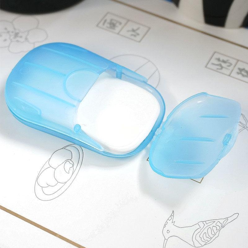 Портативные мини дорожные мыльные хлопья: Одноразовая бумага для мытья рук для использования на открытом воздухе