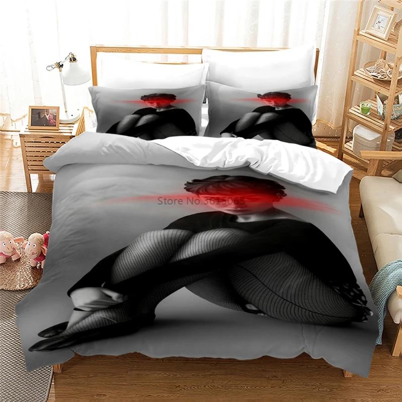 Audrey Hepburn 3D Duvet Cover Set with Pillowcase Printed Bedding Set Single Double Twin Full Queen King Size for Bedroom Decor