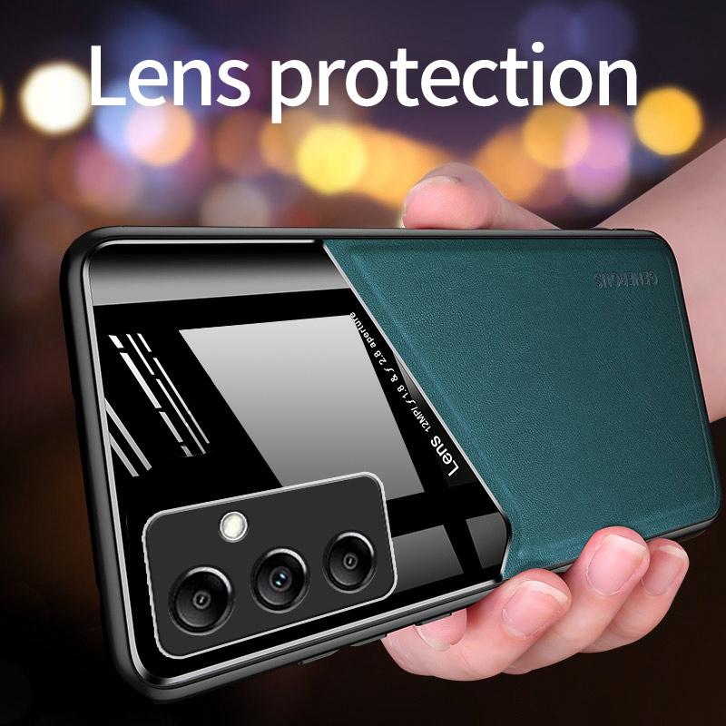 Luxury Leather Phone Case For Samsung Galaxy A14 A24 A34 A54 M14 5G M04 A04 A04E A04S Magnetic Silicone Protection Case Cover