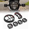 Motorcycle Matte Black Headlight Turn Signal Tail Light Grille Cover Headlamp Light Cover