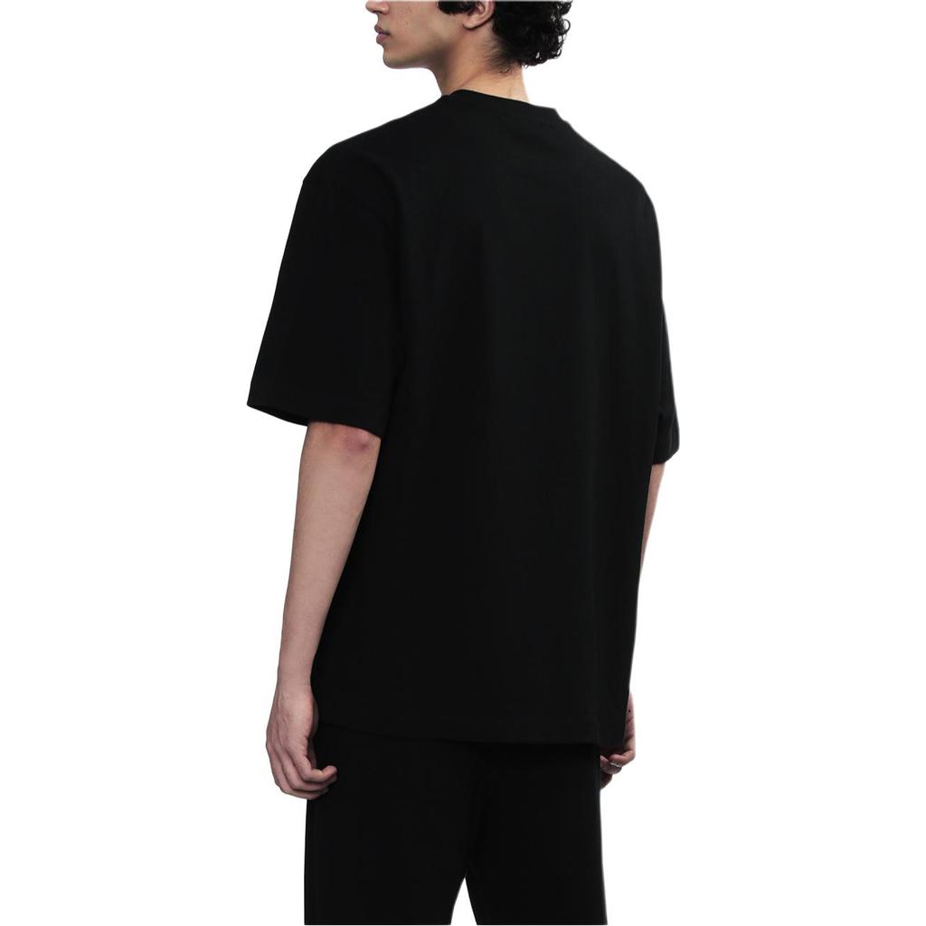 Off-White Большая книжная скейт-футболка Черный/Белый Мужские топы OMAA120C99JER0081001