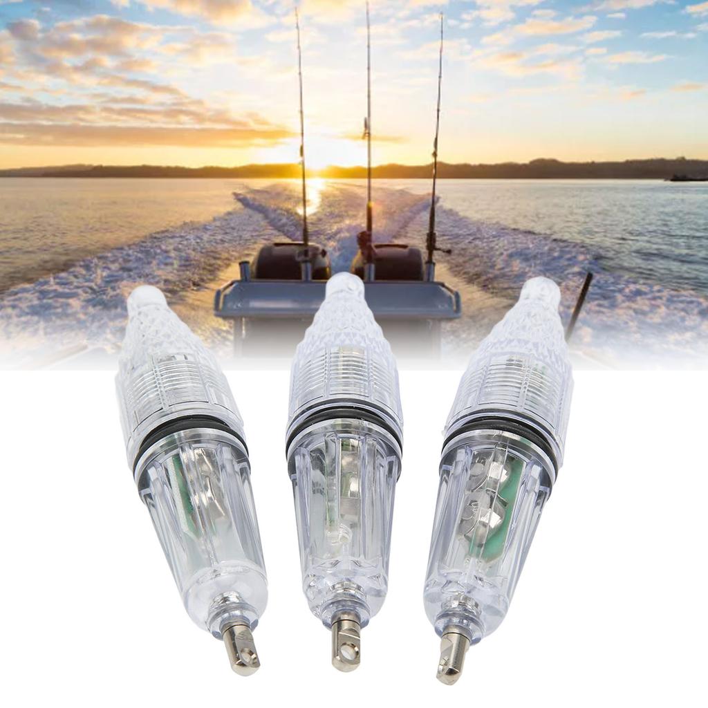 3PCS LED Underwater Fishing Light Lure Fish Bait Lure Lamp Color Changing Flashing Fishing Light