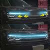 1pc Dynamic Led Car Hood Lights Strip Universal Engine Hood Guide Decorative Light Bar Auto Headlights Car Daytime Running Light