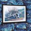 Diamond Embroidery Aircraft Jet Fighter Pictures of Rhinestones Diamond Mosaic Diamond Painting