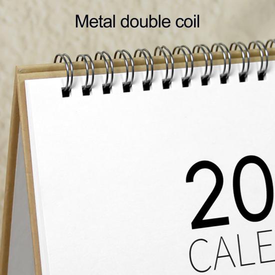 2026 Desk Calendar Spiral Bound January To December 12 Months Weekly Monthly Schedule Planner