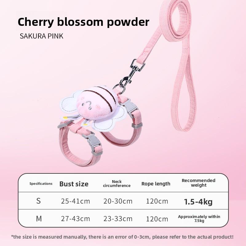 Кошачий поводок-пчела, Нелиняющий I-образный регулируемый поводок для питомца, Специально для куклы тедди, Маленький размер