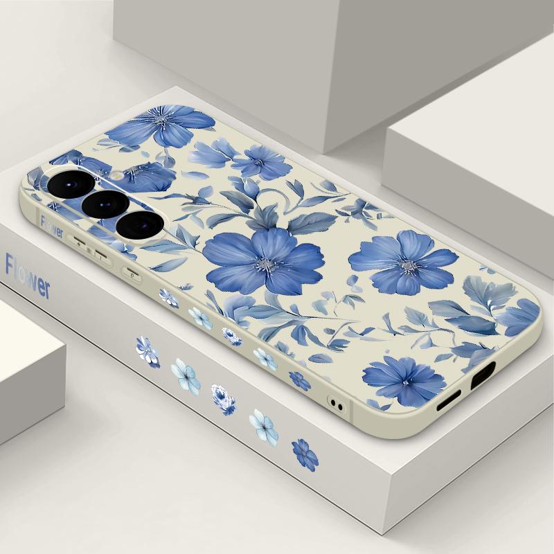 Чехол-шнурок с цветочным принтом для Samsung Galaxy S23 S24 Ultra A55 A54 5G A56 S25 A53 A52 A17 A37 A15 A35 A26 A57 S20 FE S21 S22 S26 Ultra Ударопрочный чехол