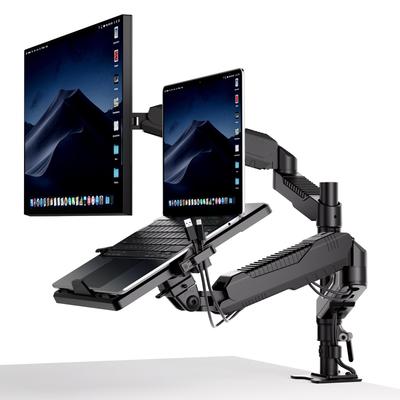 Roborobin Dual Arm с поддоном для повышения устойчивости Совместимость с высотой в дюймах, см Свободно регулируемый угол Газовая пружина Тип втулки Тип зажима