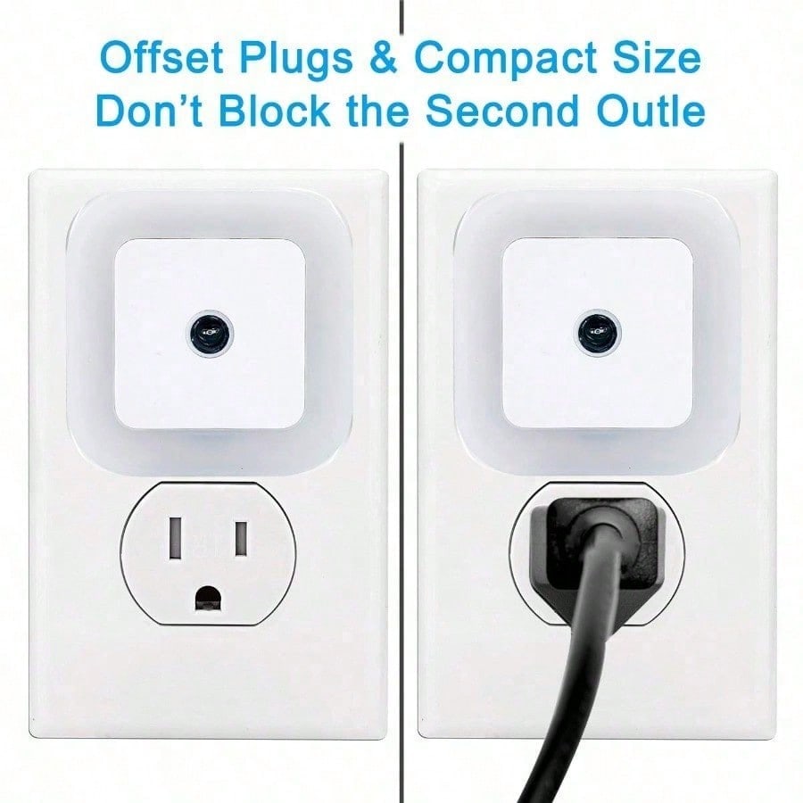 6 светодиодных ночников, Plug & Play, портативный дизайн, автосенсор, ночники для коридора и спальни, для домашнего декора