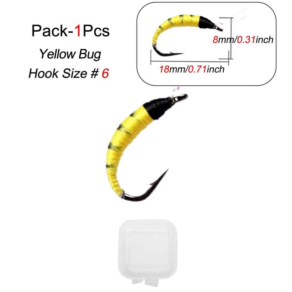 1/3Pcs Realistic Artificial Fly Fishing Lures Fly For Trout Fishing Artificial Insect Bait Lure Fishing