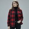 Elua Women Cashmere Blended Padding Check Coat 4 Types 1 Pick