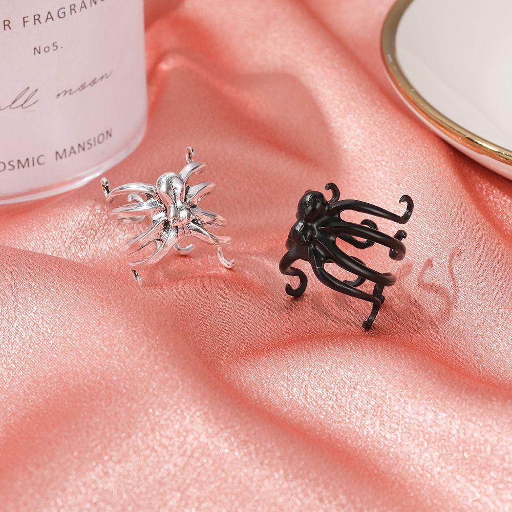 Gothic Adjustable Hip Hop Promise Biker Mens Rings Halloween Punk Simulation Animal Spider Ring