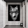 Grassland Wolf Animal Poster Print Canvas Wall Living Room Art Pop Art Home Decoration