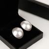 Women's Daily Giant Round Pearl Earrings