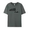 Spear Fishing Evolution Spearfishing Funny Fisherman Cheap Soccer Heartbeat Normal T-Shirt Adult Tops Shirts Normal Tee-Shirt