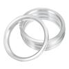 Hub Centric Ring Aluminum Alloy Car Hub Center Ring Wheel Replacement Boressor Spacer Silver Tone 4pcs 83.1mm-71.1mm