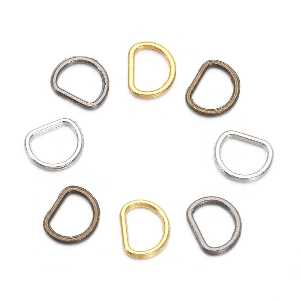 4мм/5мм Мягкие игрушки Мини Сверхмаленькая D-пряжка Сделай сам Куклы Пряжки Аксессуары для кукольных сумок Пуговицы для ремня