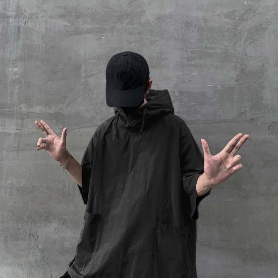 Куртка-пуловер, привлекательная невыцветающая куртка с карманом и капюшоном, летний пуловер, верхняя мужская одежда, футболка с капюшоном для мужчин