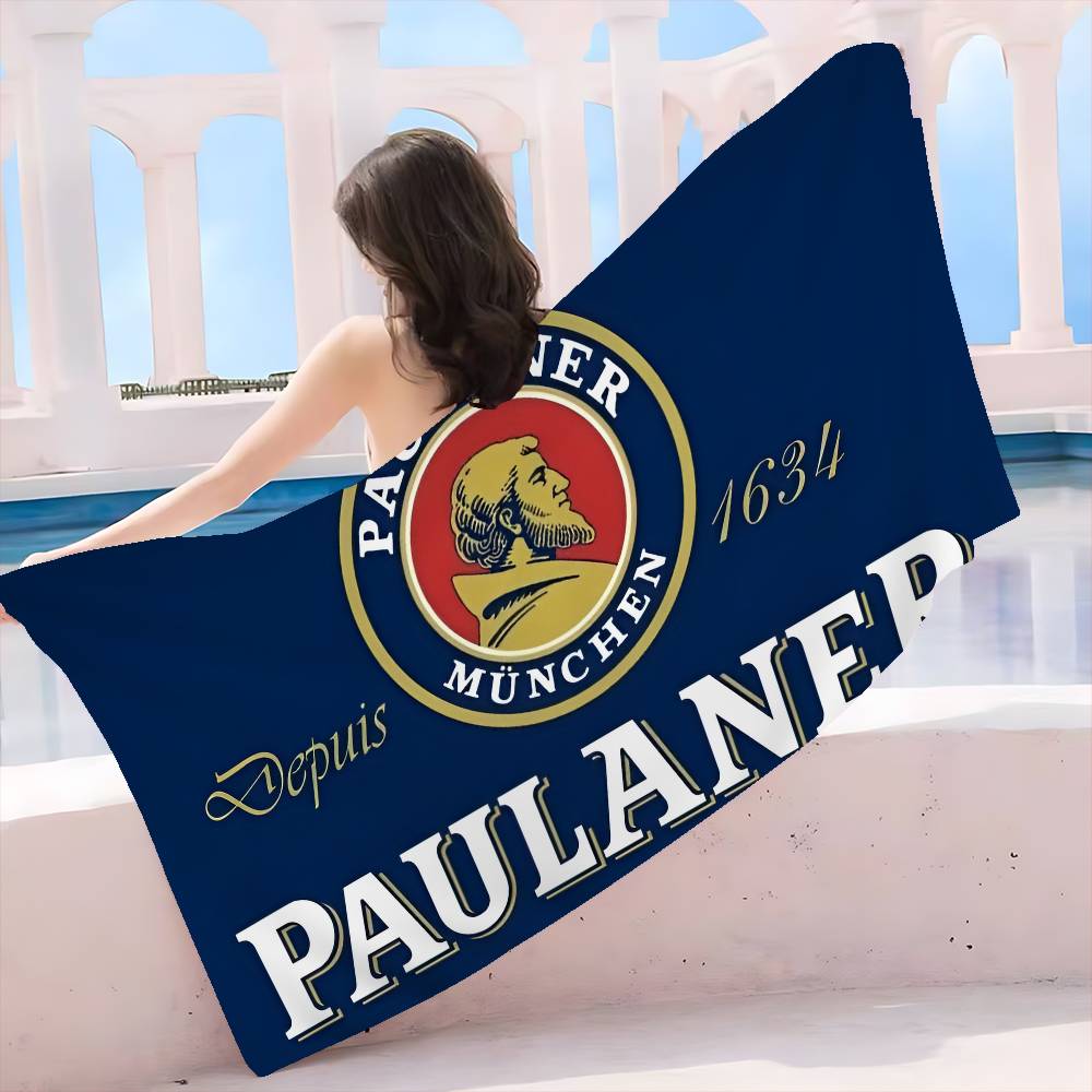 Немецкое пиво p-Paulaners Микрофибровое одеяло Быстросохнущие пляжные полотенца Большой размер Печать Супервпитывающее одеяло-полотенце для бассейна