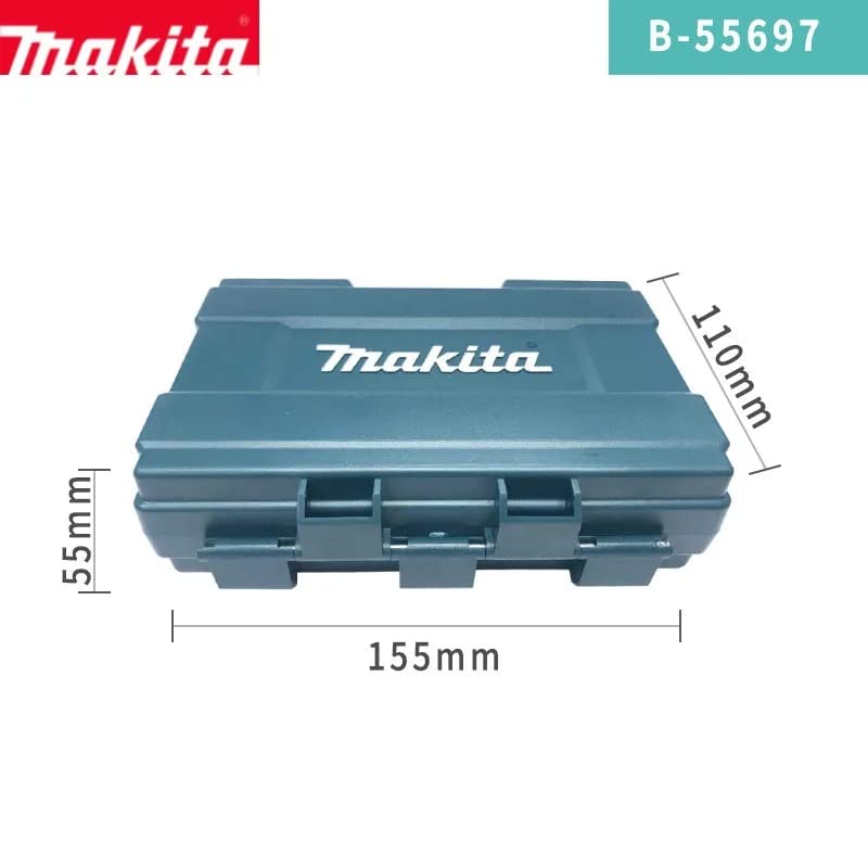 Makita Impact Driver Bit Socket 43 Hex with Set, Pieces, 6.35mm Shank, Case, B-55697 [Used]
