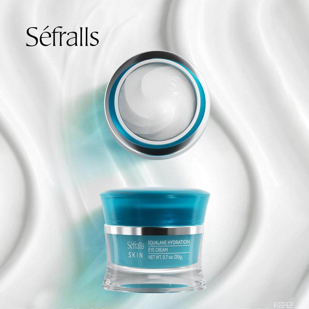 Крем для кожи вокруг глаз Séfralls Plant Squalane Hydration Eye Cream 20 г Увлажняющий и увлажняющий крем для кожи вокруг глаз с растительным скваланом