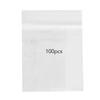 100pcs Snack Storage Bags Transparent Leakage Proof Thick Clear Zip PE Sealed Bags for Home Use