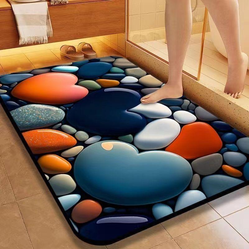 Коврики для ванной комнаты, впитывающие воду, быстросохнущие коврики для ног, впитывающие воду, коврики для туалета, коврики для входа в дом