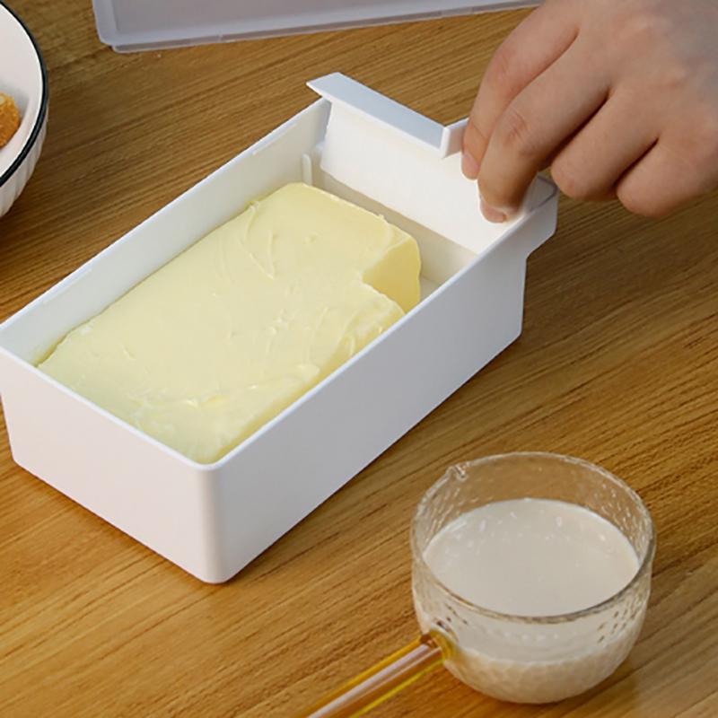 Ящик для хранения масла и сыра, коробка для резки масла с крышкой и ножом, держатель для масла на столешнице для холодильника, кухня