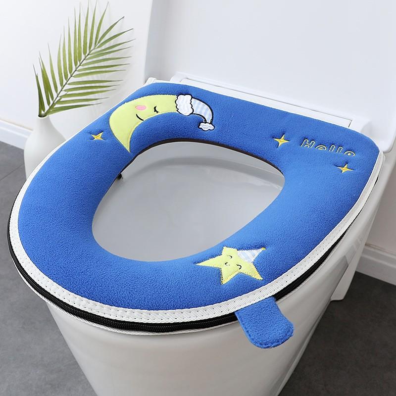 Подушка для сиденья унитаза для дома, утолщенная, зимняя, универсальная версия