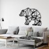 Metal Bear Decor, Bear Wall Art, Geometric Bear Decoration, Home Office Decoration, Wildlife Lover Gift, Metal Wall Hanns