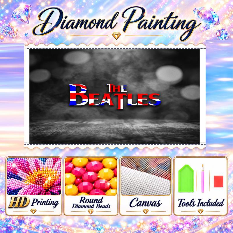 The Beatles Diamond Painting Kit 5D Full Drill DIY Diamond Mosaic Wall Art Home Decor