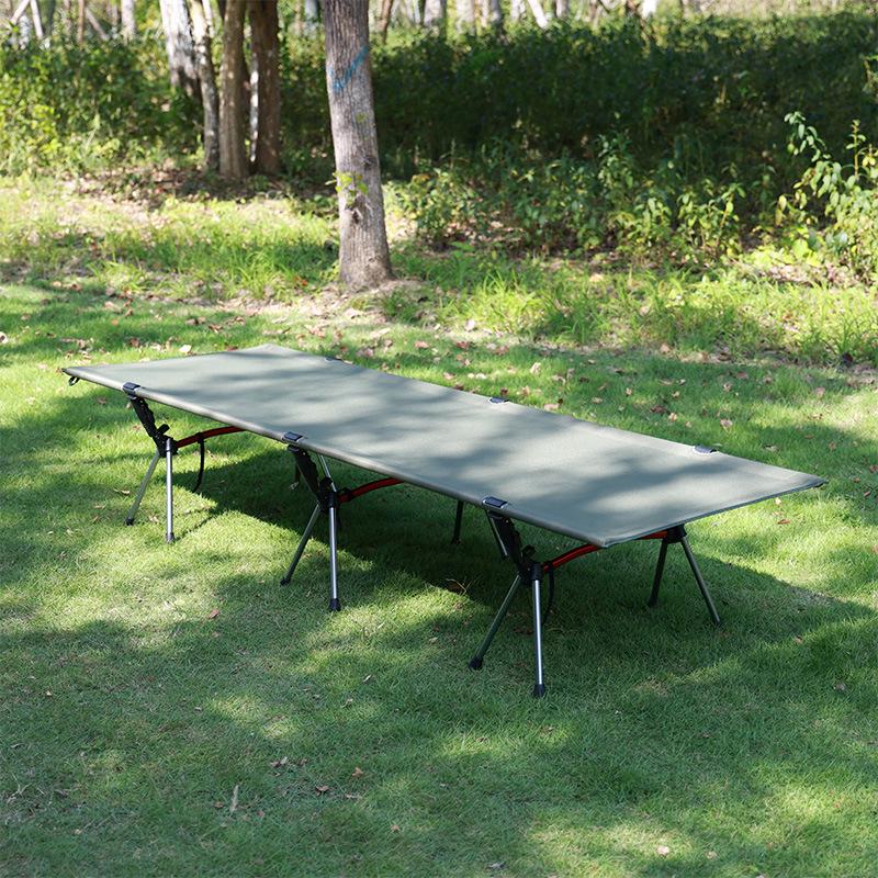 Ultralight Adjustable Folding Camping Cot - Portable, Easy To Disassemble, Ideal for Outdoors, Office, or Tent Use