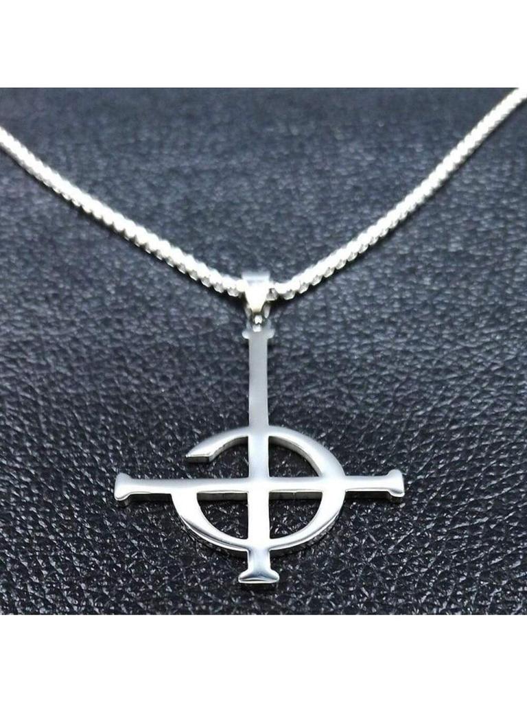 Призрак BC Безымянный ожерелье из нержавеющей стали для мужчин вурдалак группа Папа почетный символ маска grucifix плакат длинные ожерелья ювелирные изделия