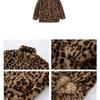 Fashion Girls Plush Coat Leopard Pattern Top Children Coats