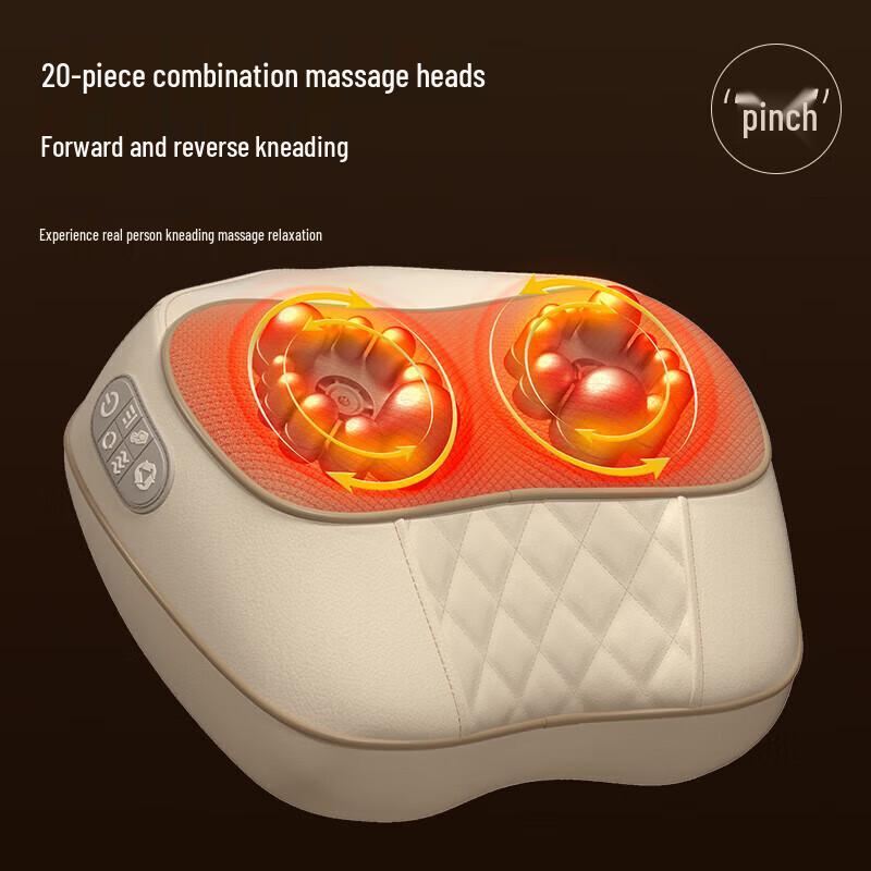 AUX Neck and Shoulder Massage Pillow CN plug (adapter included)
